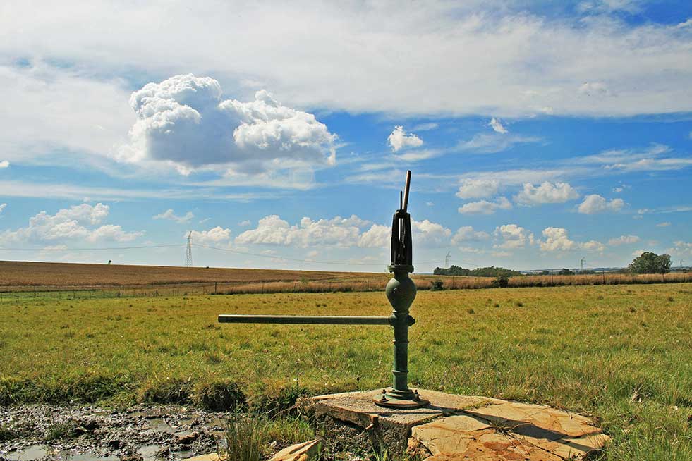 water well in a agricultural field